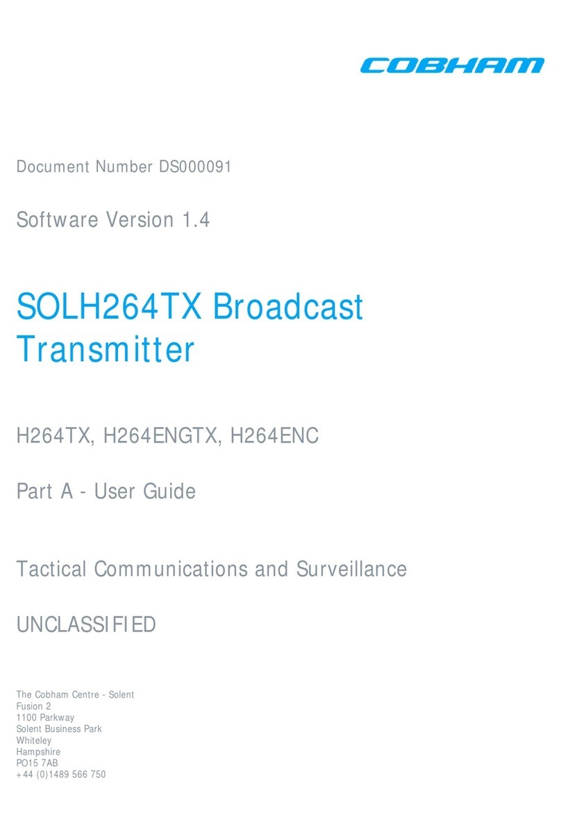 COBHAM SOLH264TX User manual
