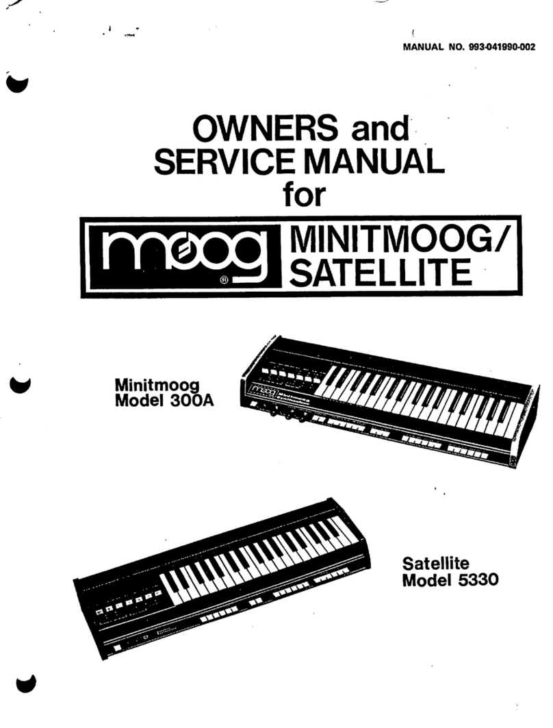 Moog Minitmoog 300A Owner's service manual