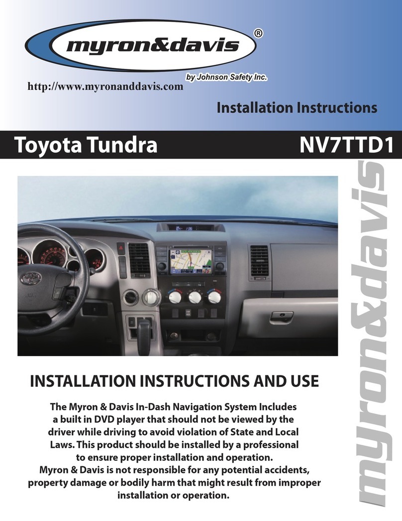 Myron&davis Toyota Tundra NV7TTD1 User manual Myron&davis Toyota Tundra NV7TTD1 User manual