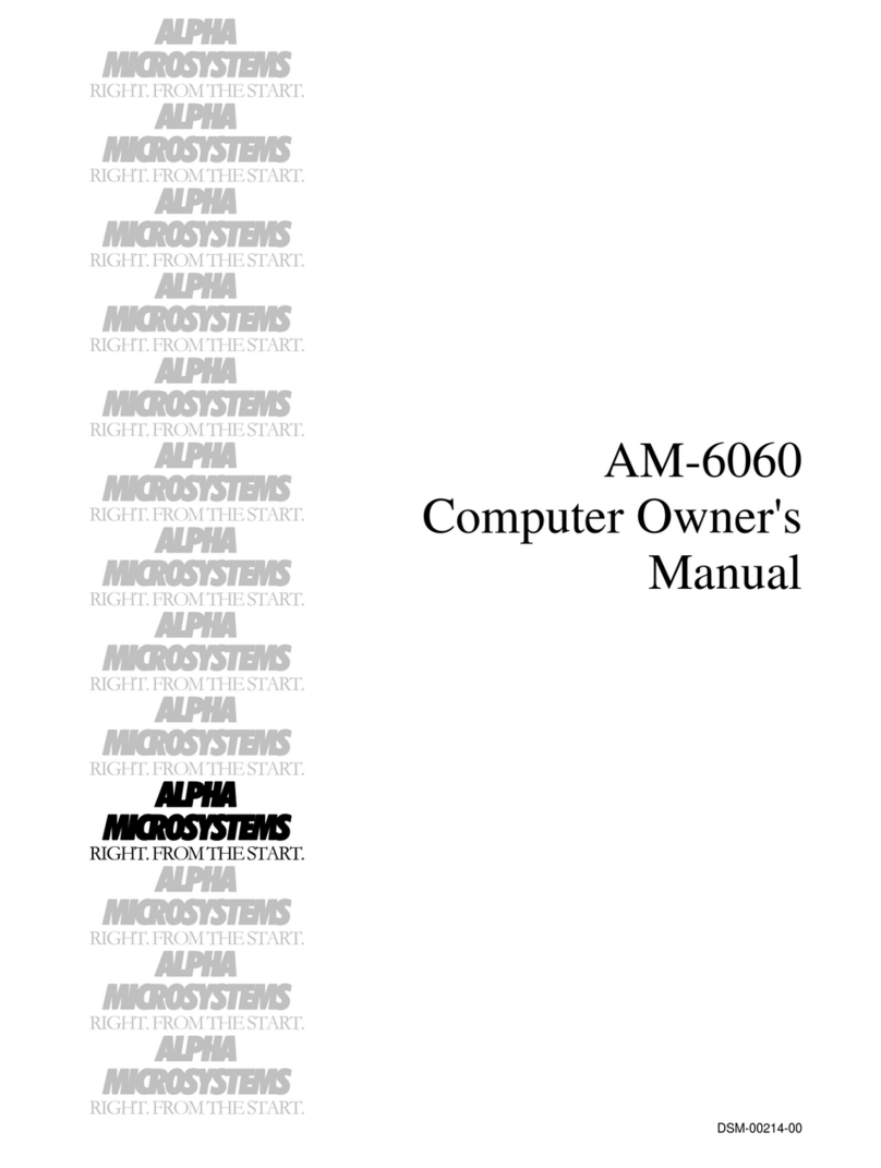 Alpha Microsystems AM-6060 User manual