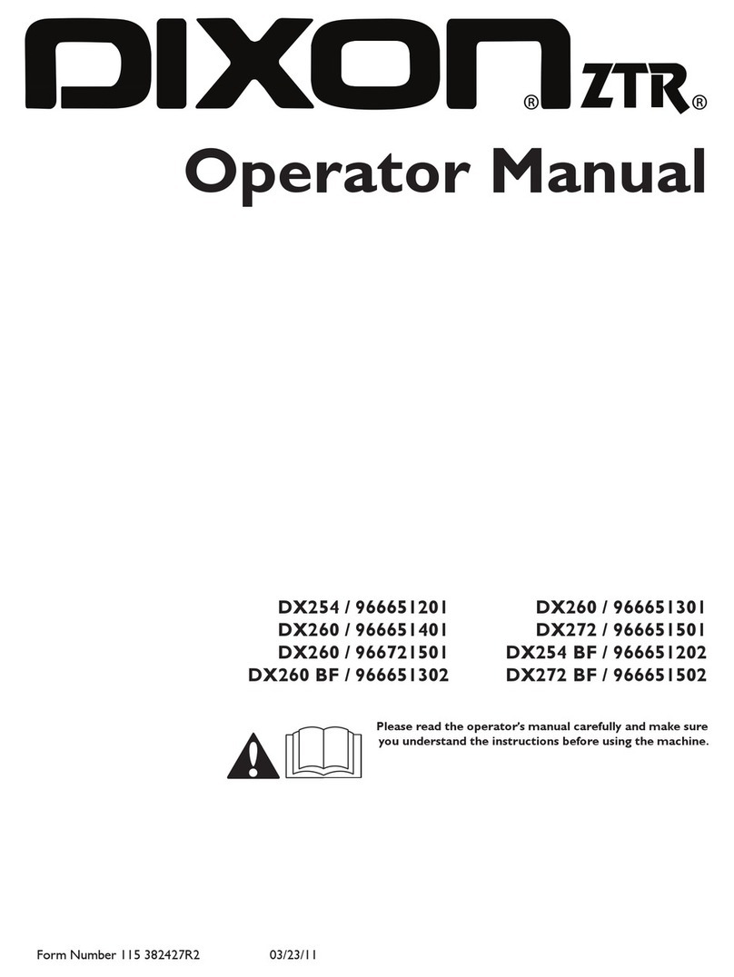 Dixon DX254 / 966651201 Operator's manual