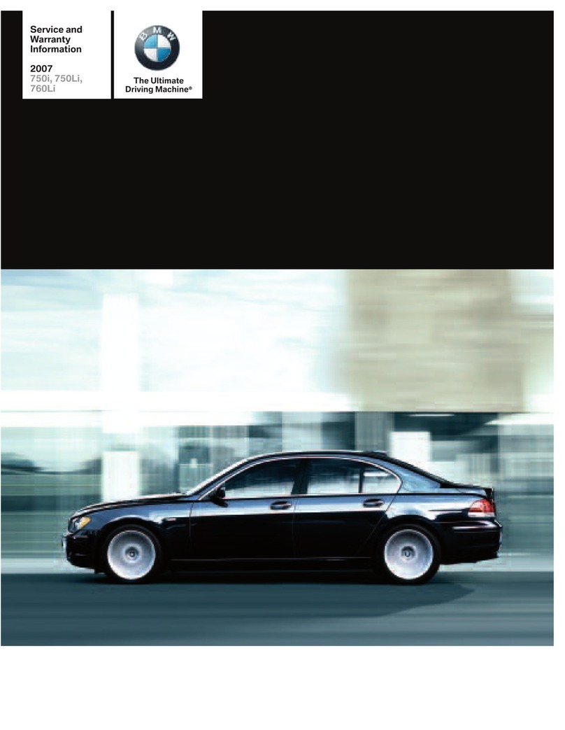 BMW 750i 2007 Service and warranty information
