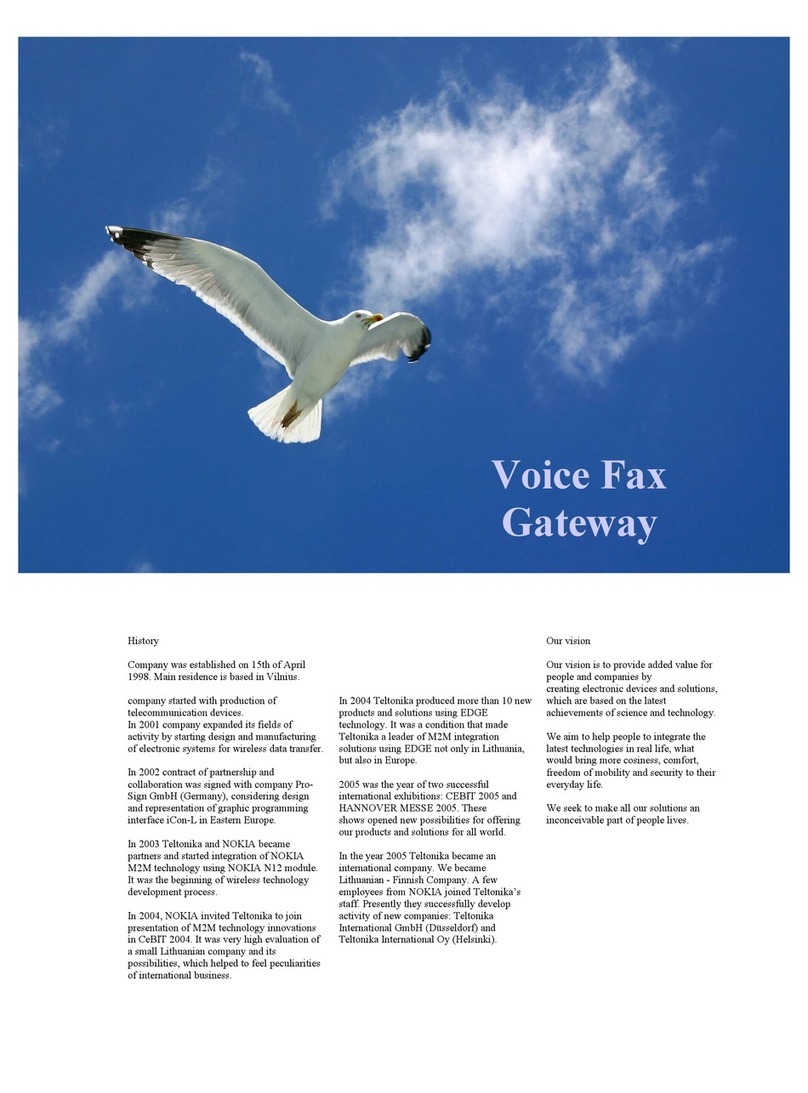 Teltonika Voice Fax Gateway user manual