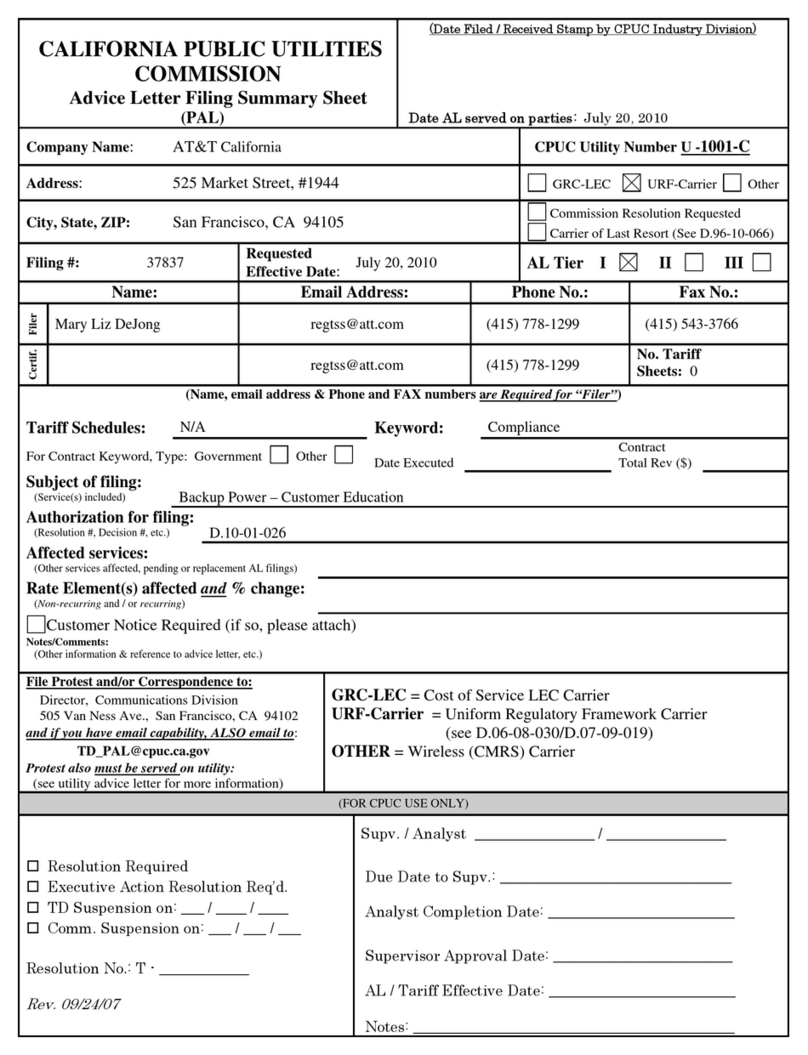 AT&T DC User manual