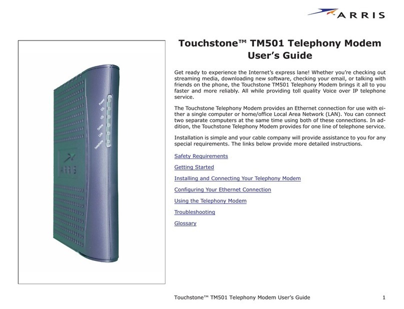 Arris Touchstone TM501 User manual