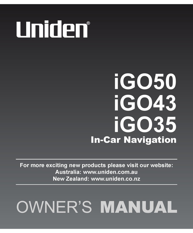 Uniden iGO50 User manual Uniden iGO50 User manual