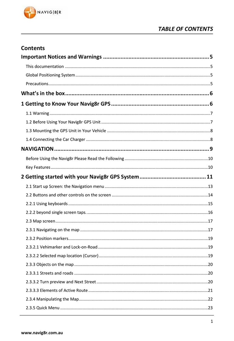 Navig8r GPS-P43B User manual