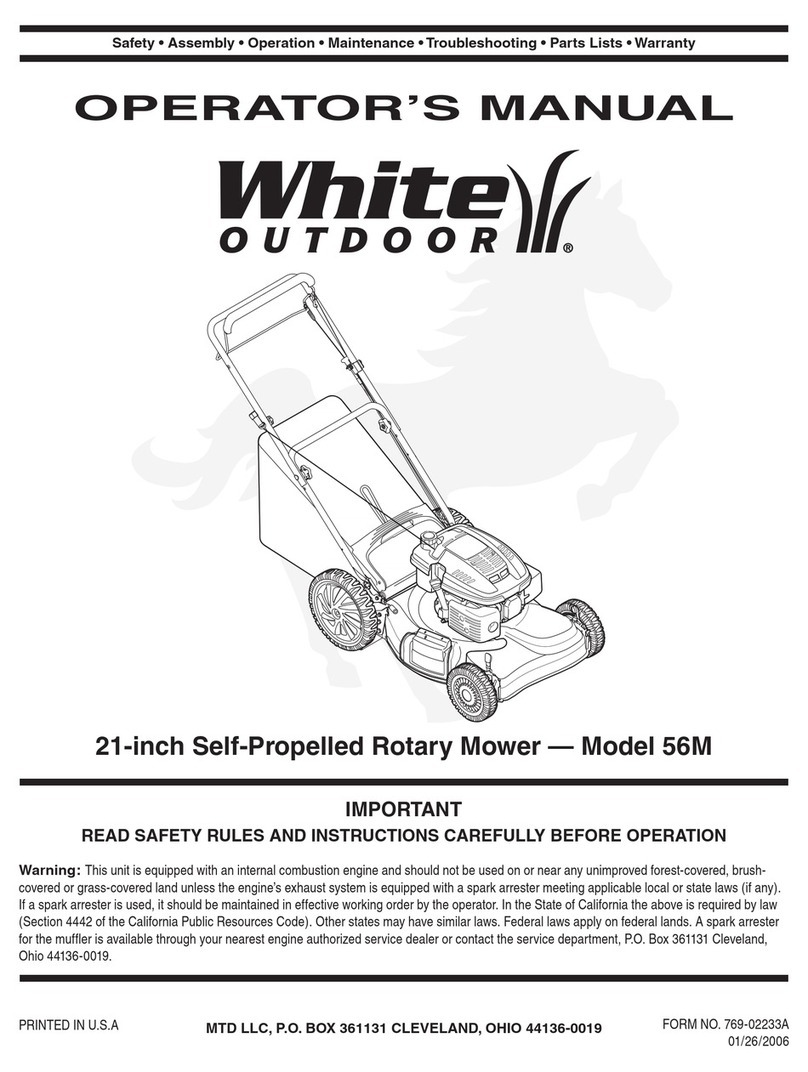 White Outdoor 56M Operator's manual