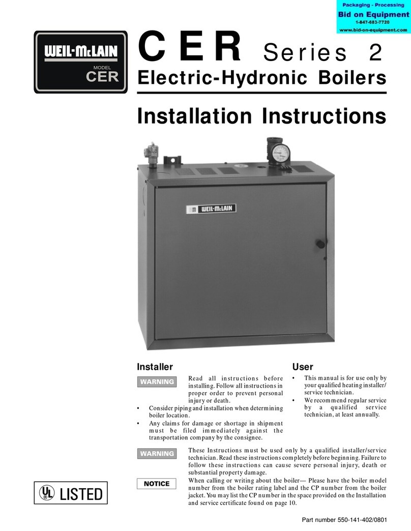 Weil-McLain D Gas Series 2 installation instructions