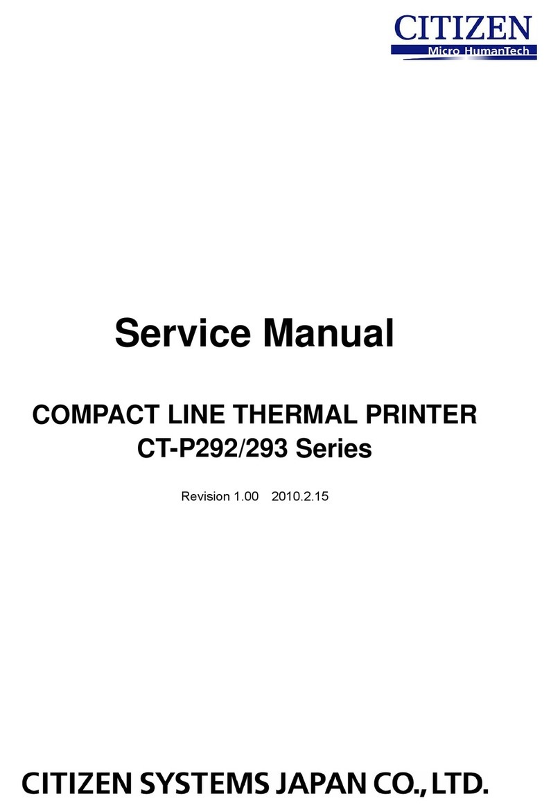 Citizen CT-P292 User manual