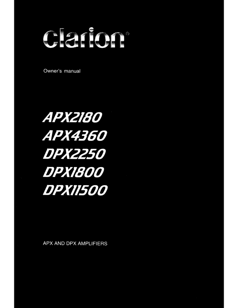 Clarion APX2180 User manual