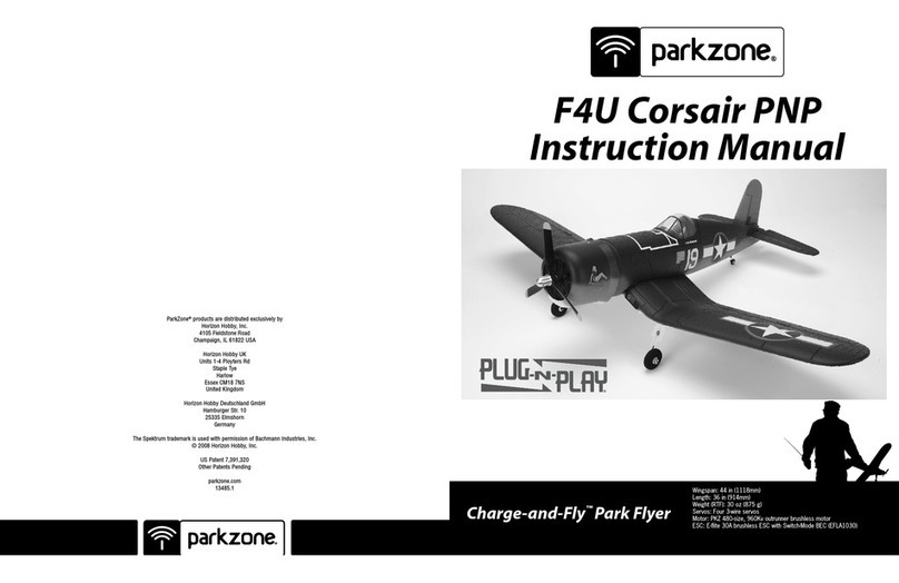 Horizon Hobby Ultra Micro F4U Corsair RTF/BNF User manual
