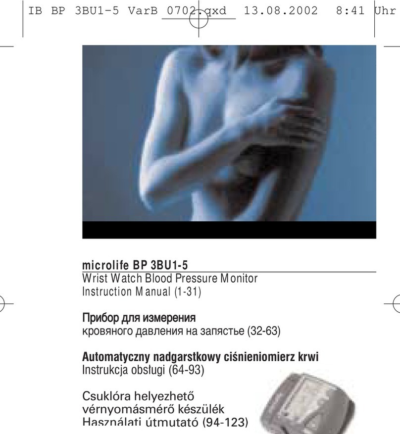 Microlife 3BU1-5 User manual