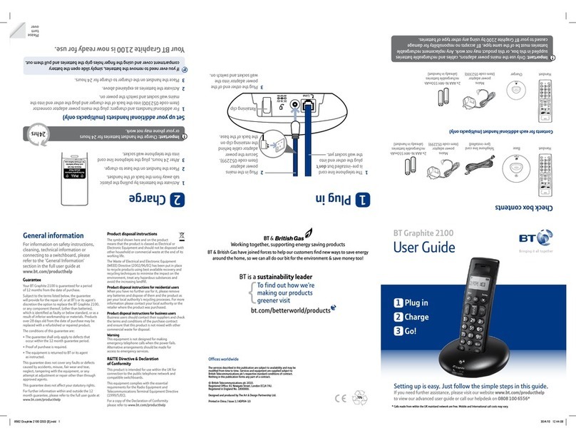 BT GRAPHITE 2100 User manual