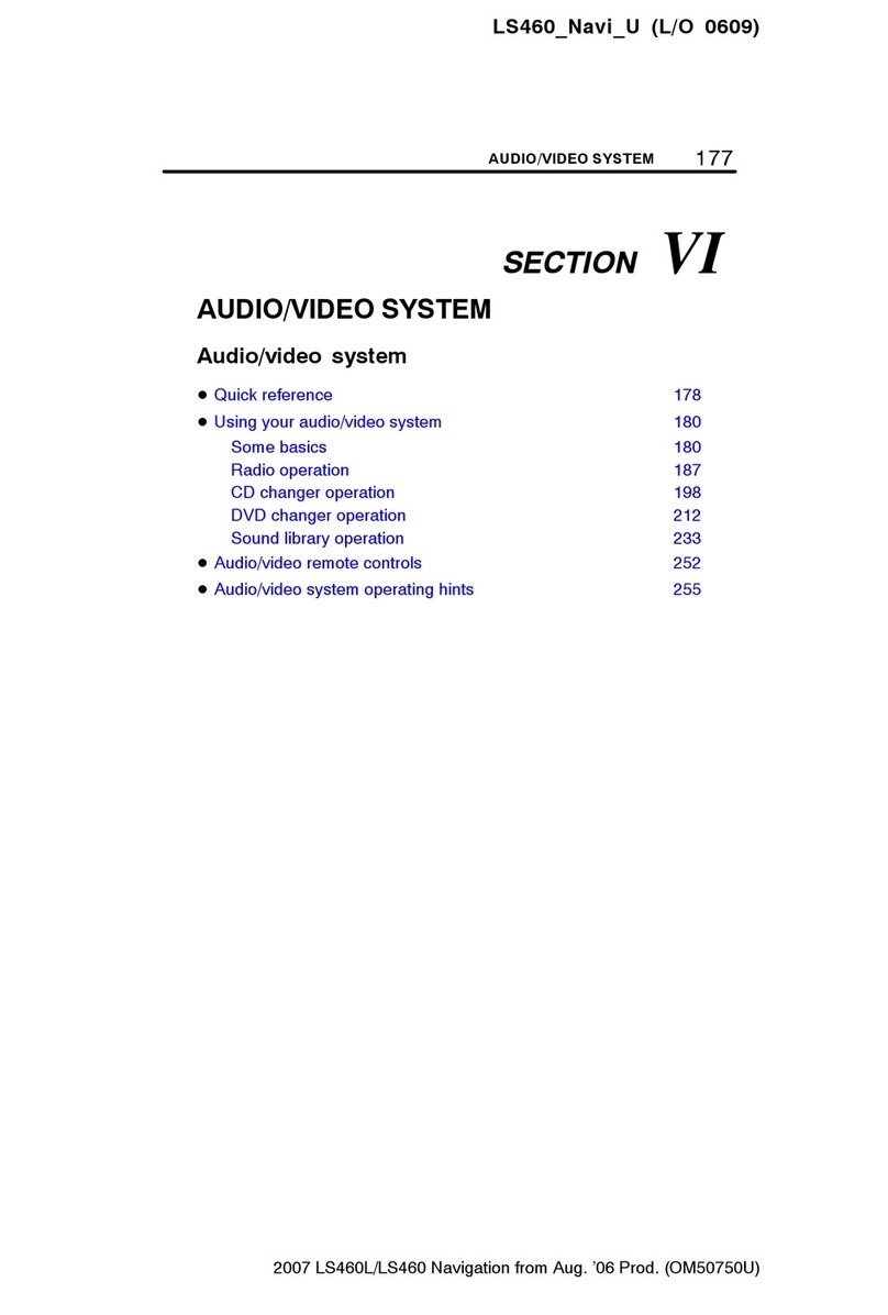 Lexus LS 460 User manual