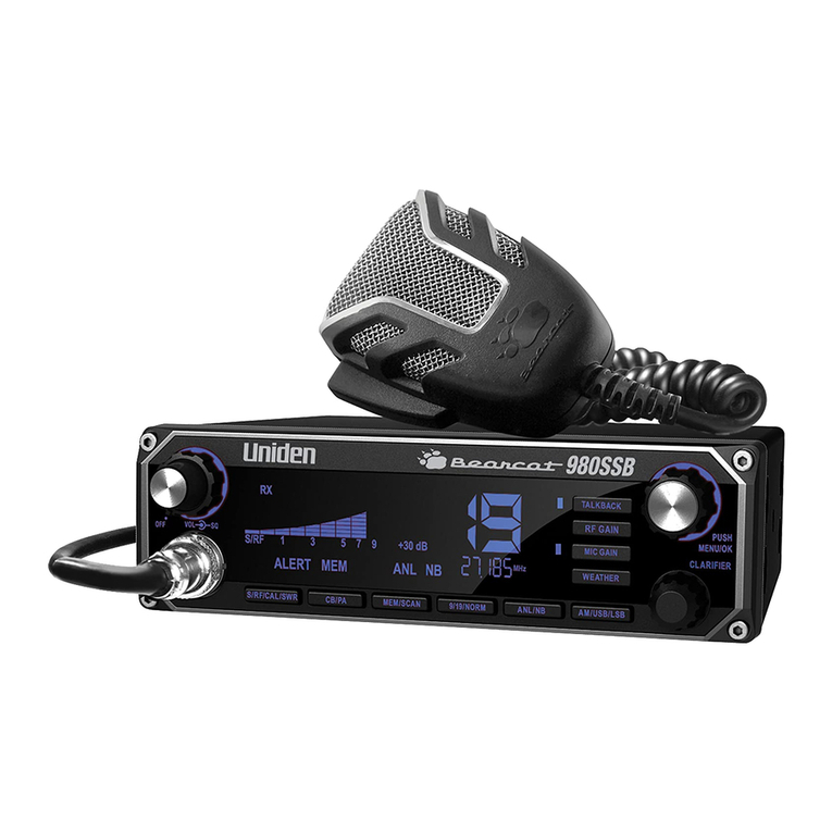 Uniden Bearcat 980 SSB User manual