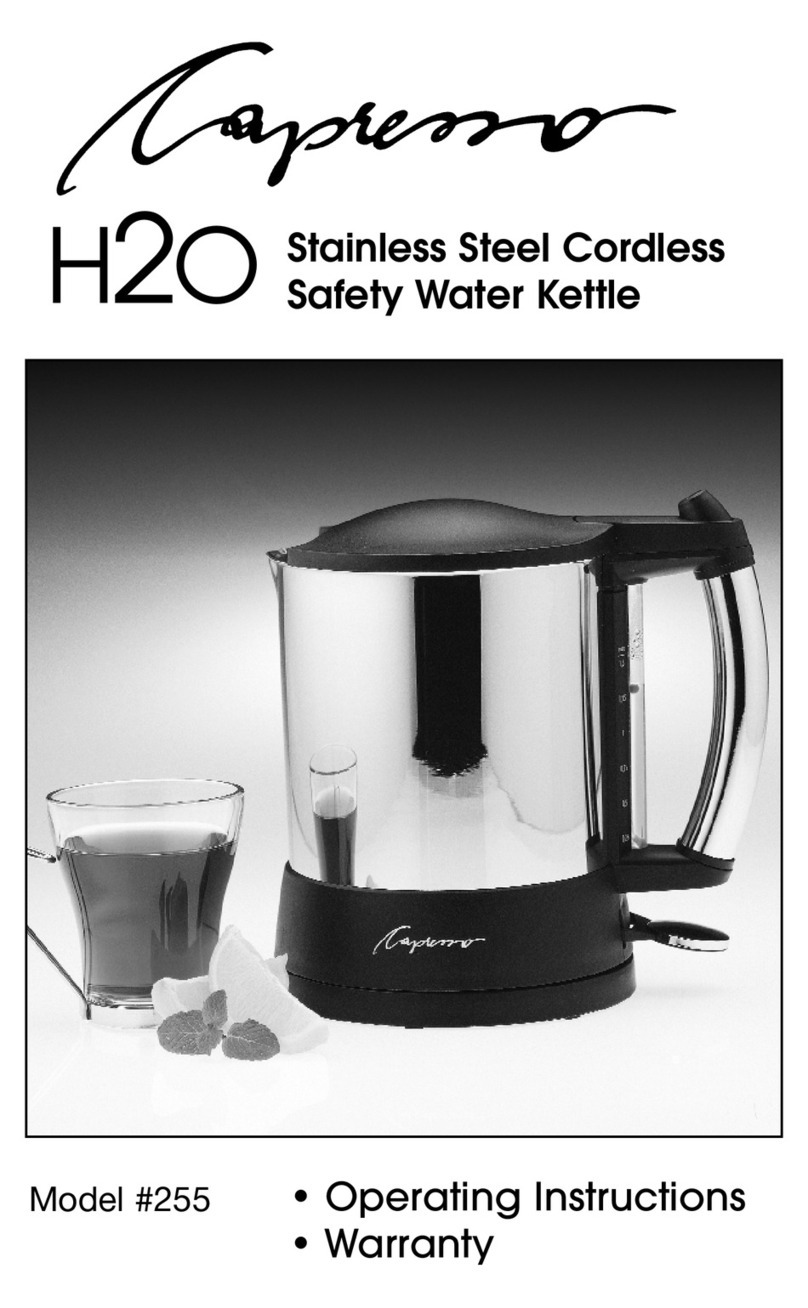 Capresso 255 User manual