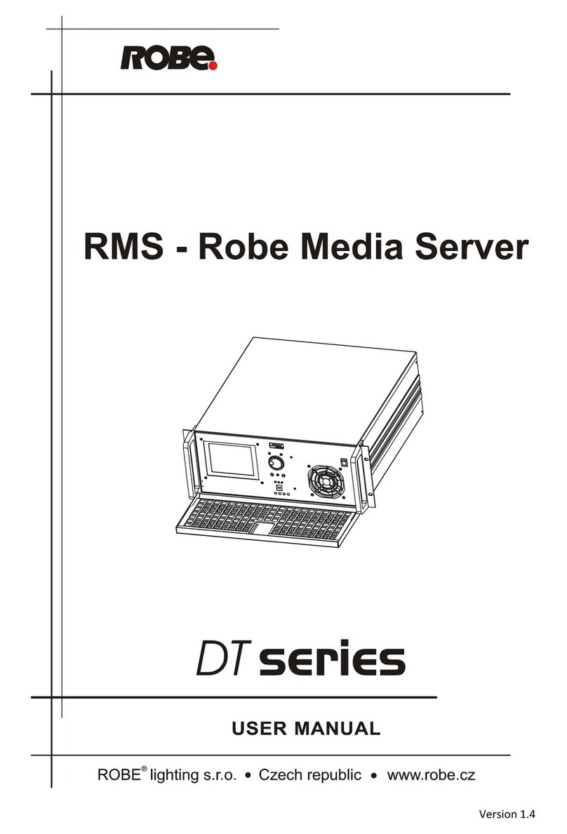 Robe RMS DT Series User manual