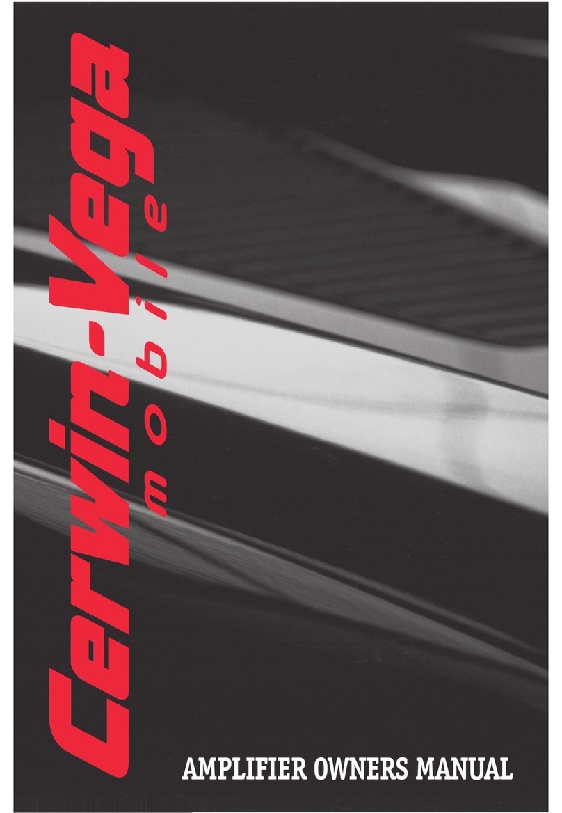 Cerwin-Vega V250.2 owner's manual