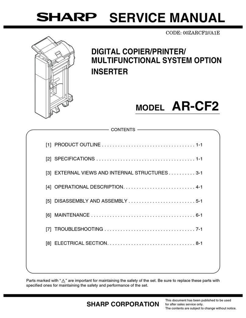 Sharp AR-CF2 User manual