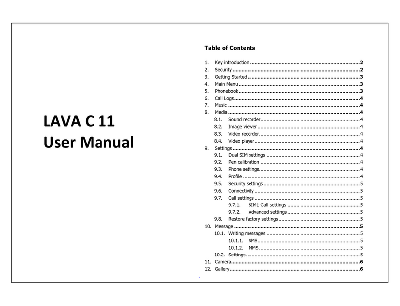 Lava C 11 User manual