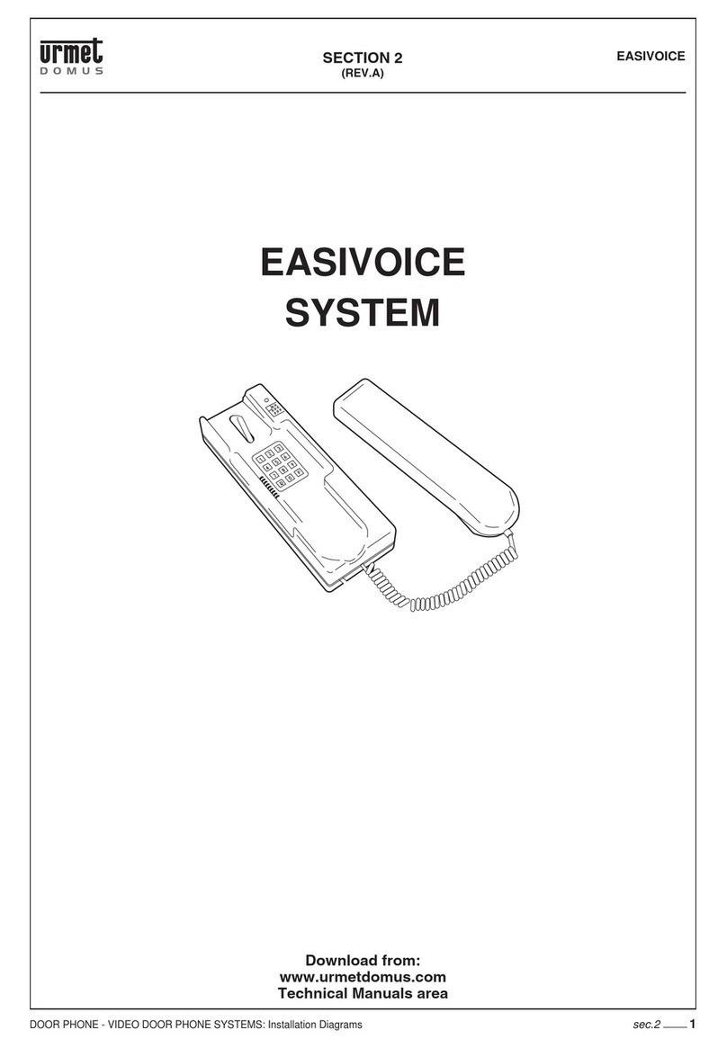 urmet domus EASIVOICE 926 User manual