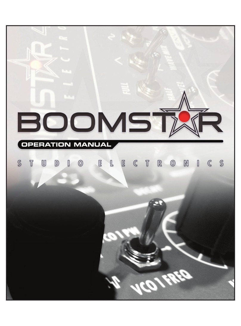 Studio Electronics BOOMSTAR Operation manual