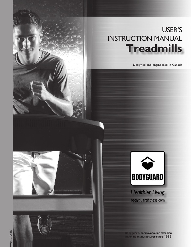 Bodyguard Treadmills User manual Bodyguard Treadmills User manual