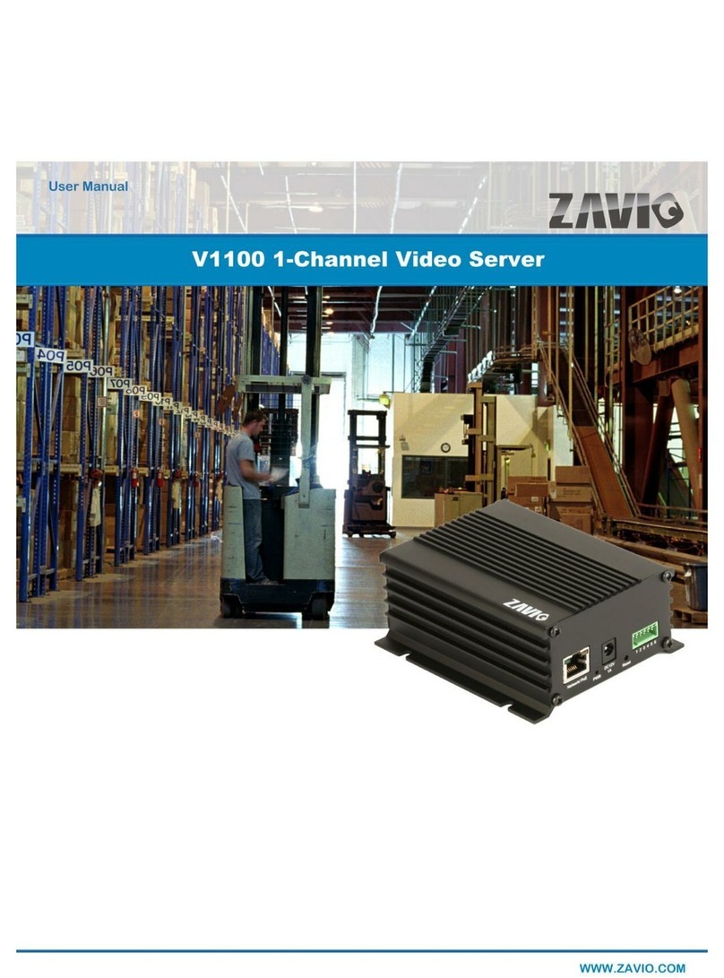 Zavio V1100 user manual Zavio V1100 user manual