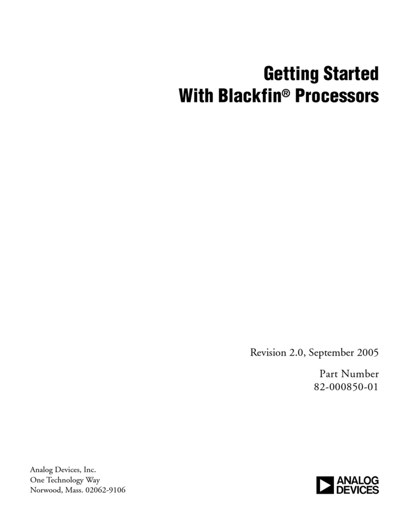 Analog Devices Blackfin User manual