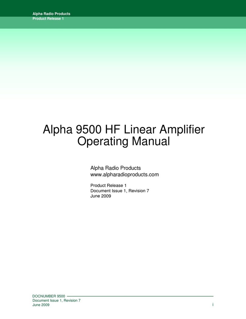 Alpha 9500 HF operating manual