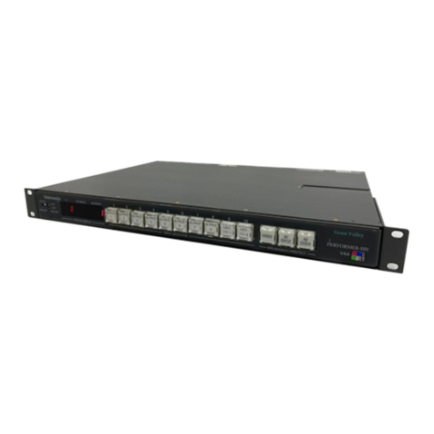 GRASS VALLEY PERFORMER User manual