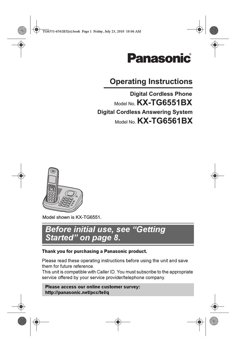 Panasonic KX-TG6551BX User manual