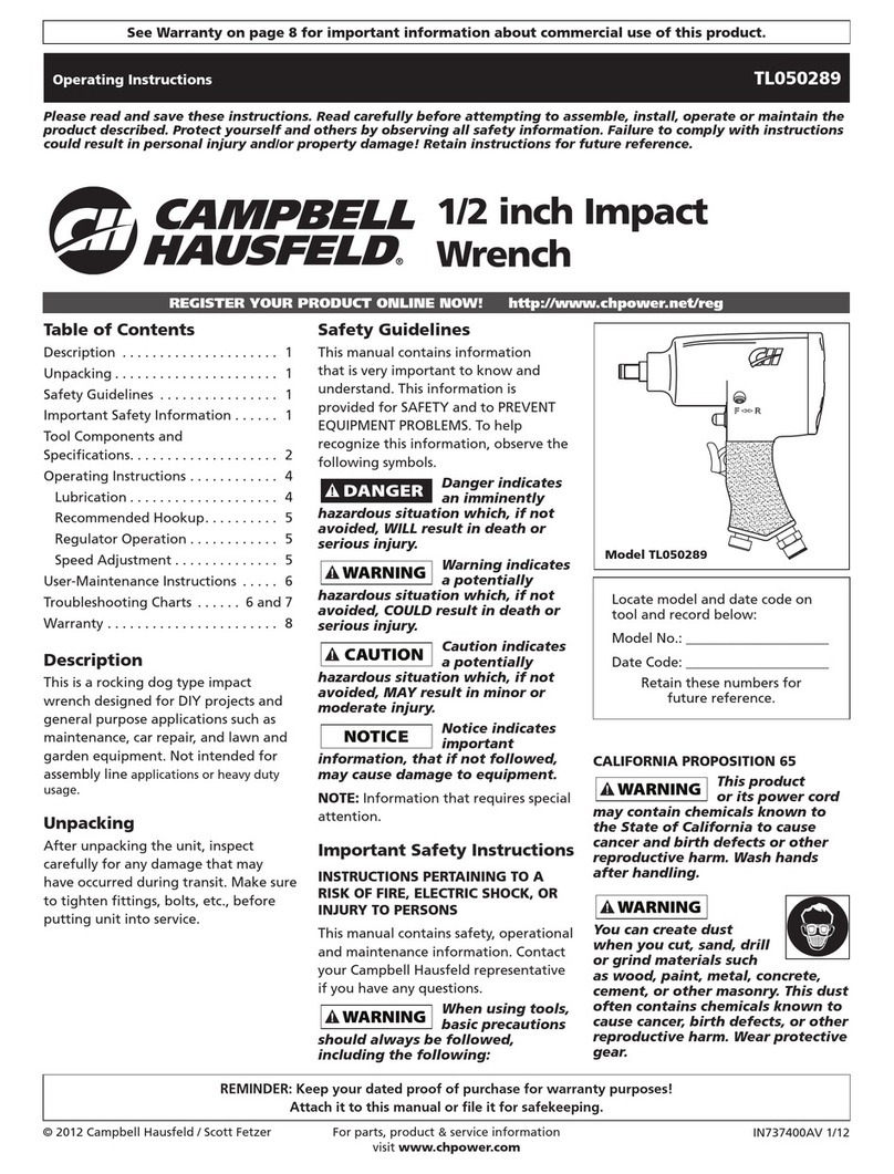 Campbell Hausfeld TL050289 installation manual