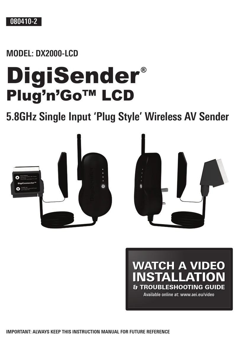 DigiSender Plug'n'Go DX2000-LCD User manual