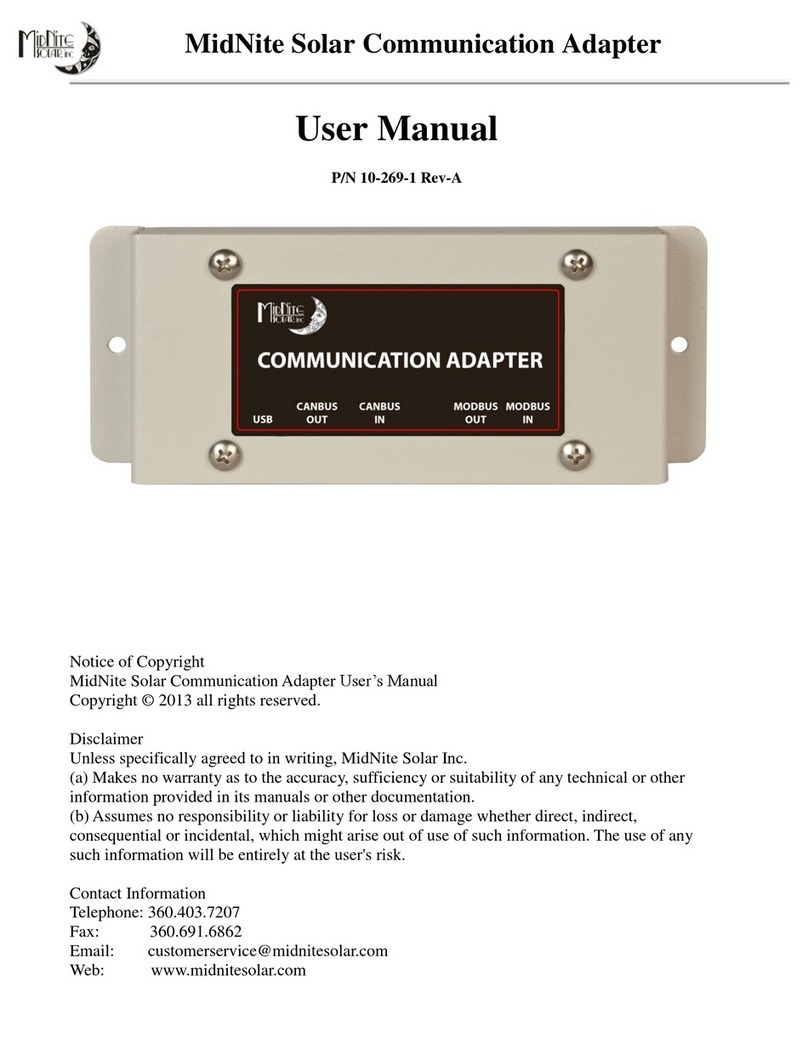 MidNite Solar 10-269-1 User manual