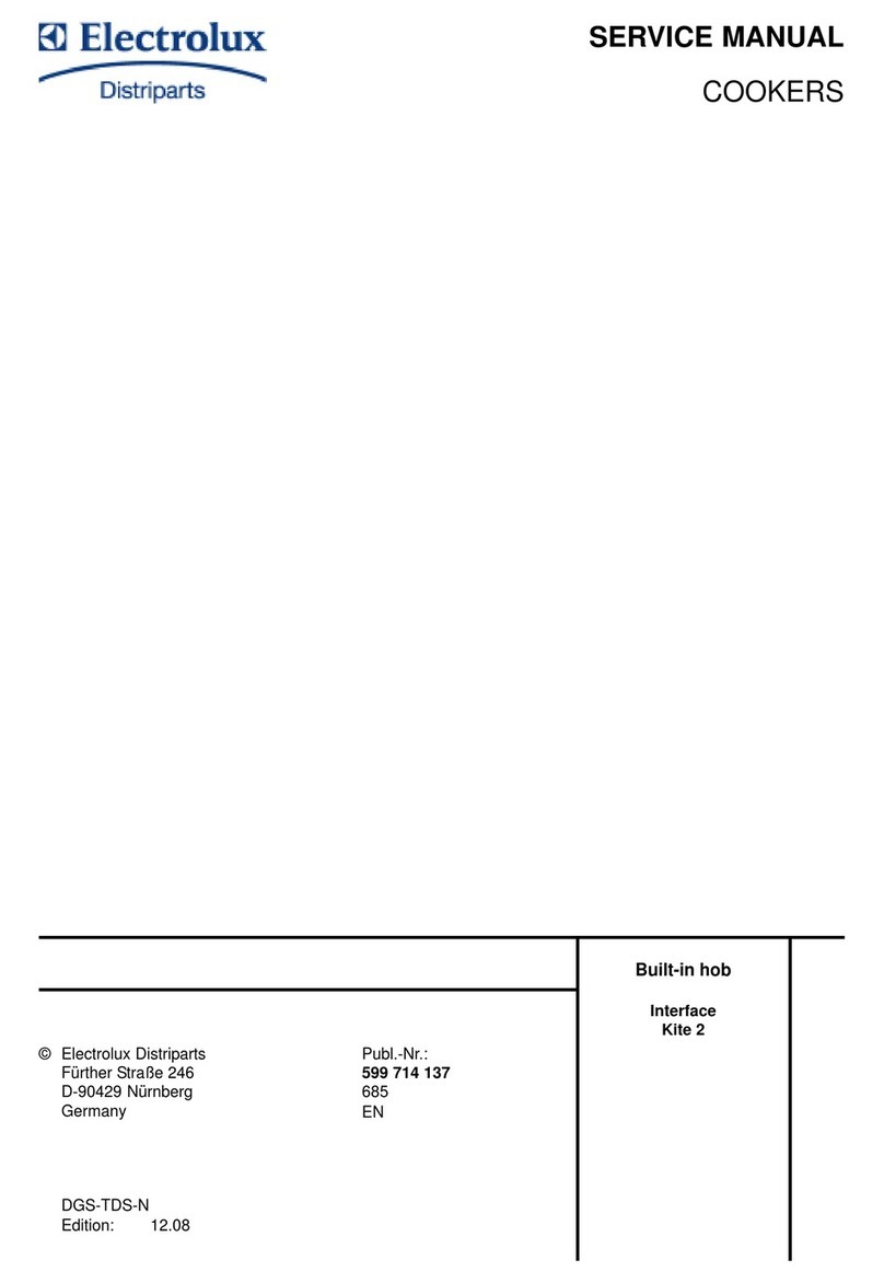 Electrolux Electric and Gas Cookers Service manual