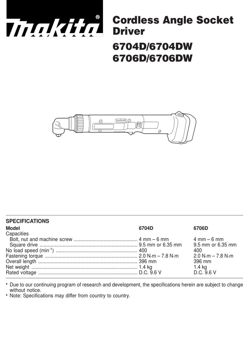 Makita 6704D User manual Makita 6704D User manual