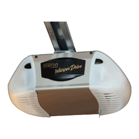 Chamberlain Merlin Whisper Drive MT3850 User manual