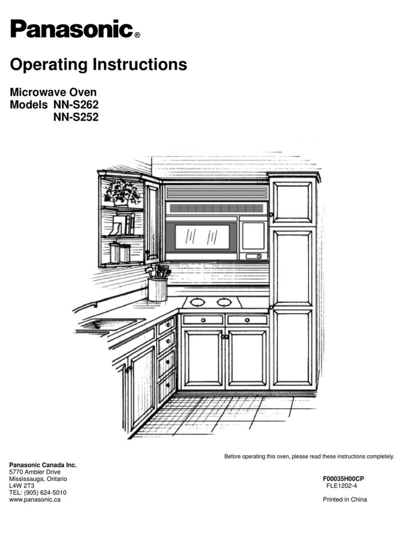 Panasonic NN-S262 operating instructions