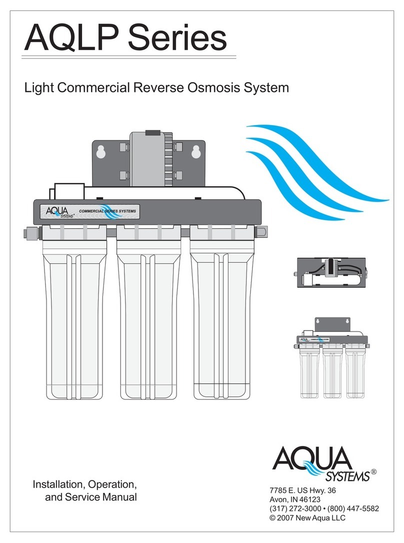 Aqua Systems AQLP Series Installation, operation and service manual Aqua Systems AQLP Series Installation, operation and service manual
