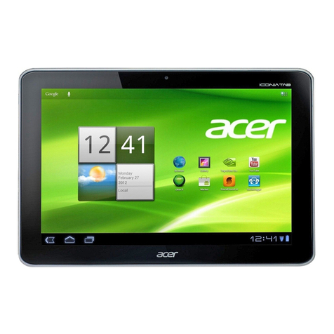 Acer ICONIA TAB A210 User manual Acer ICONIA TAB A210 User manual