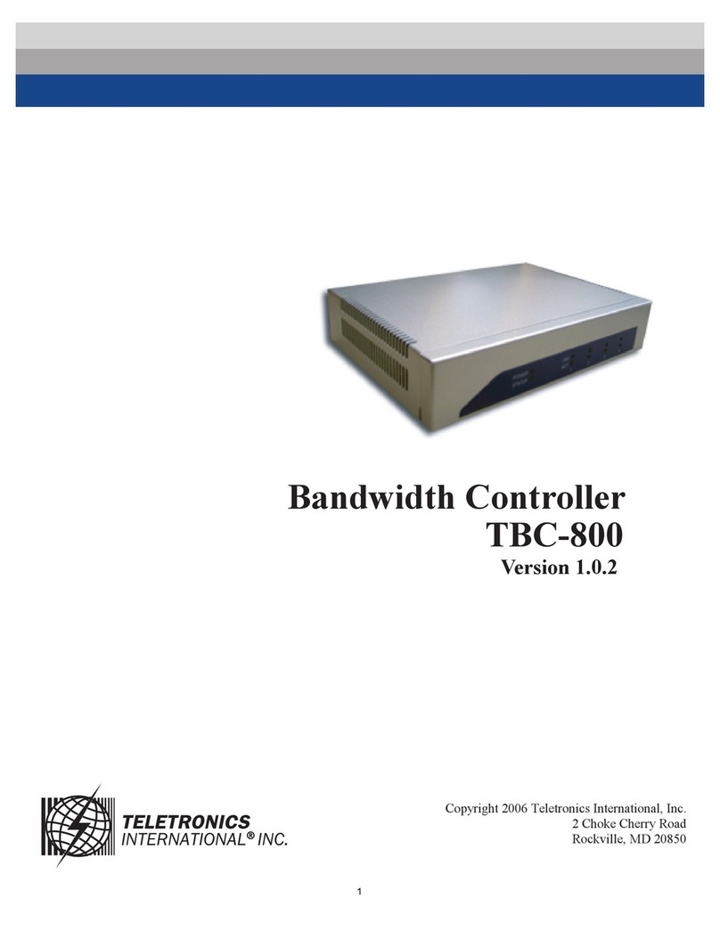 Teletronics International TBC-800 user manual