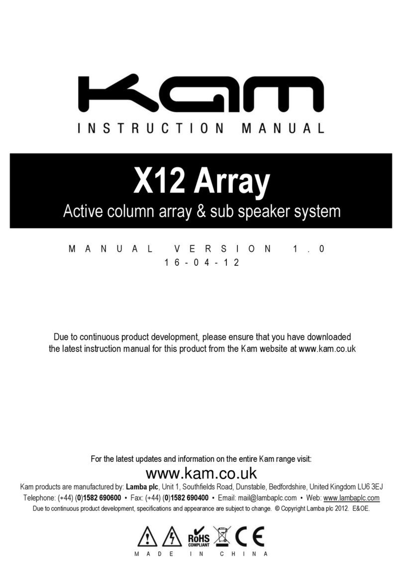 KAM X12 Array User manual
