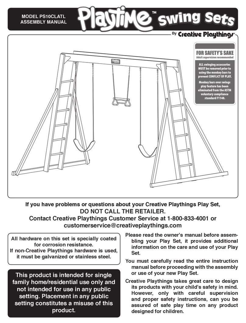 Creative Playthings Playtime PS10CLATL Assembly manual
