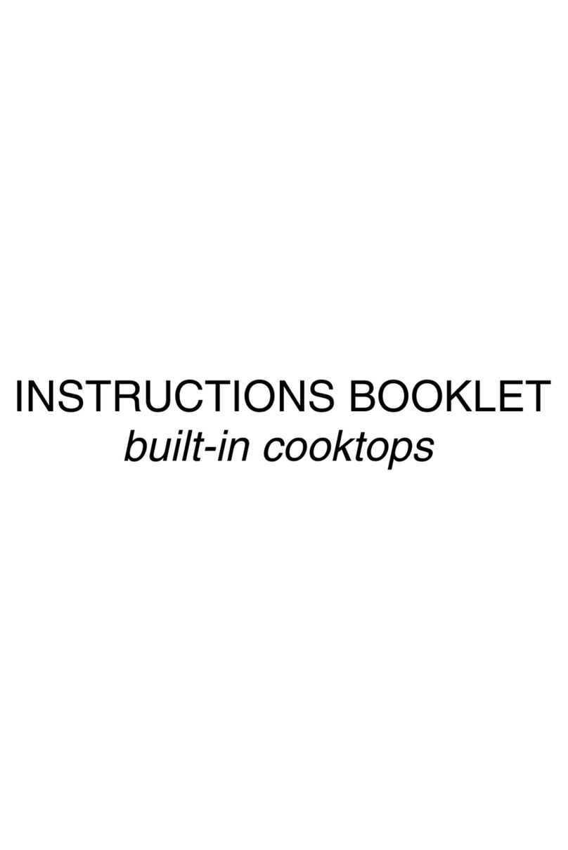 Trieste built-in cooktops Instruction booklet