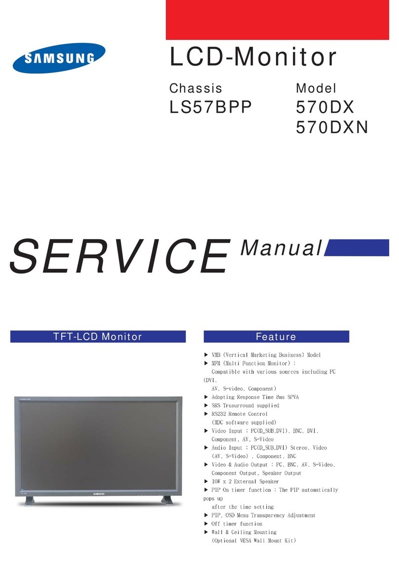 Samsung 570DX - SyncMaster - 57" LCD Flat Panel... User manual