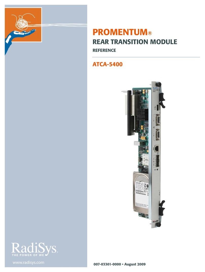 RadiSys ATCA-5400 RTM Service manual