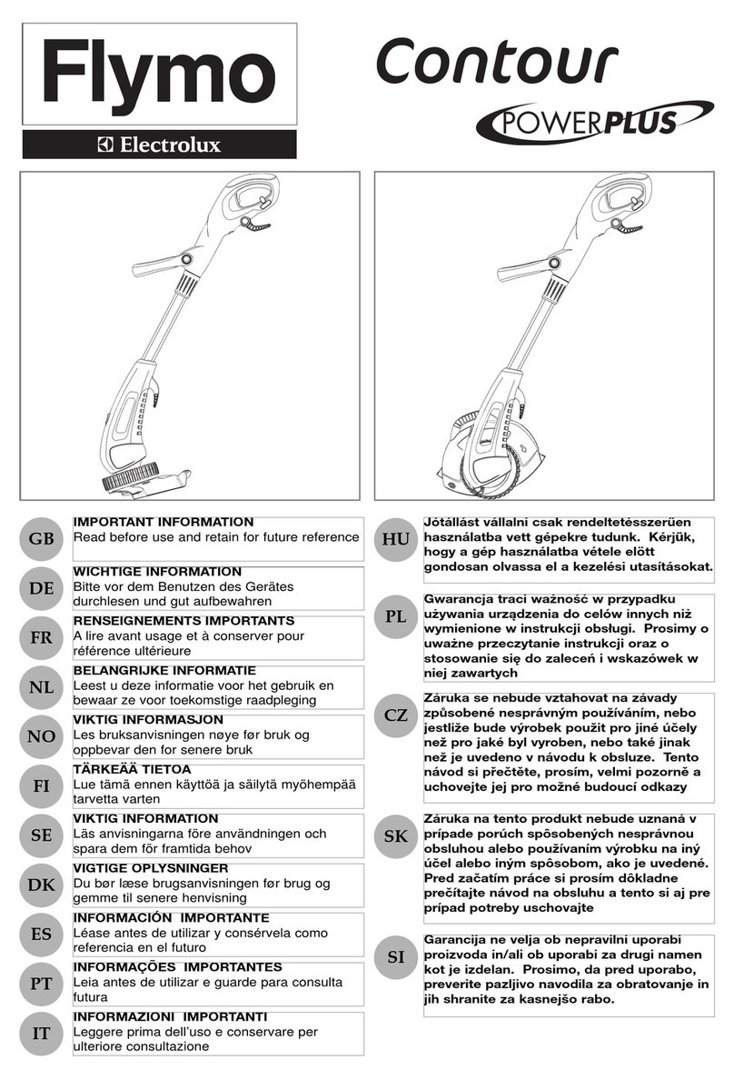 Electrolux Flymo Contour User manual