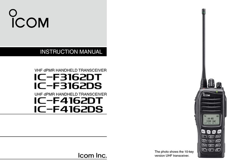 Icom IC-F3162DT User manual